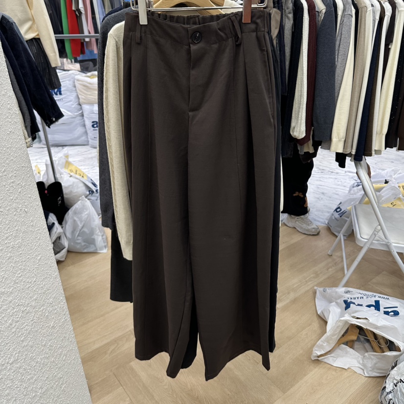 ABLESTUDIO東大門代購女士新品推薦休閑熱賣職業人氣休閑褲ABLESTUDIO休閑褲圖色1棕色