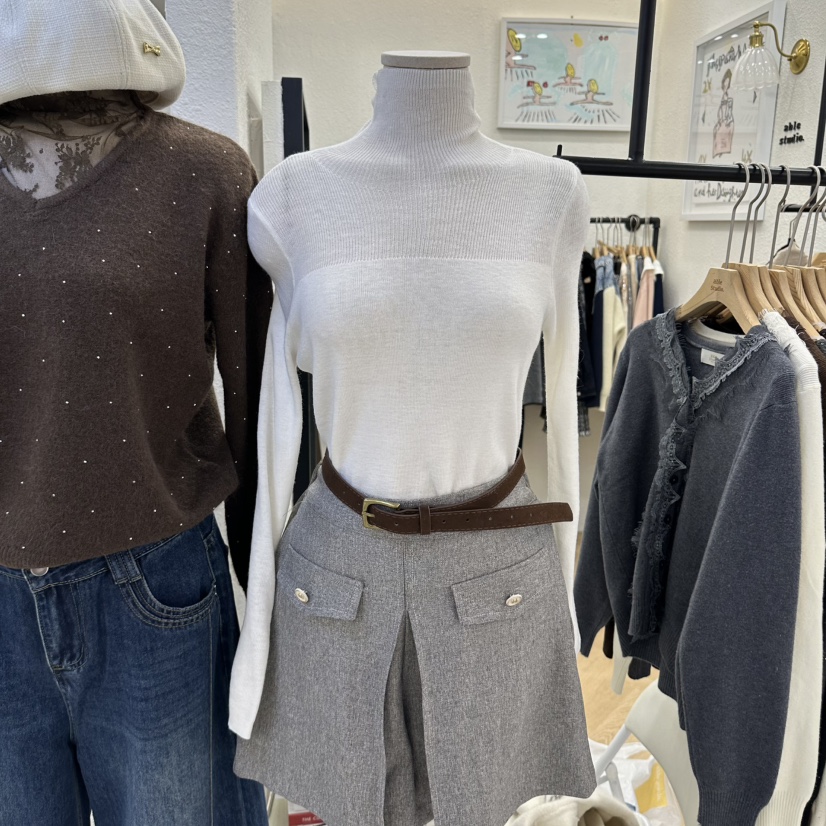 ABLESTUDIO東大門實拍女裝新品熱賣休閑推薦真品人氣針織衫ABLESTUDIO針織衫圖色1