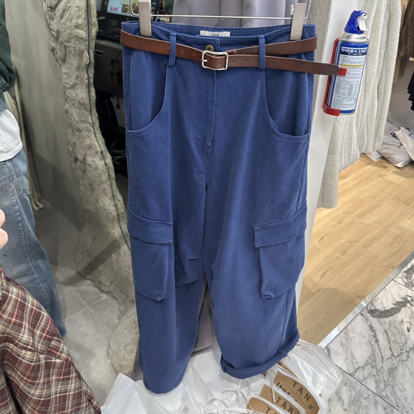 TAN東大門實拍女士新品休閑職業熱賣時尚真品休閑褲不含腰帶TAN休閑褲圖色2