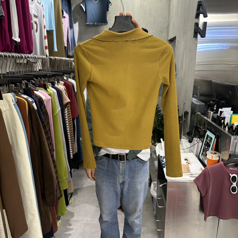 TAN東大門直郵女裝新品職業休閑時尚推薦人氣熱賣長袖T恤TAN長袖T恤