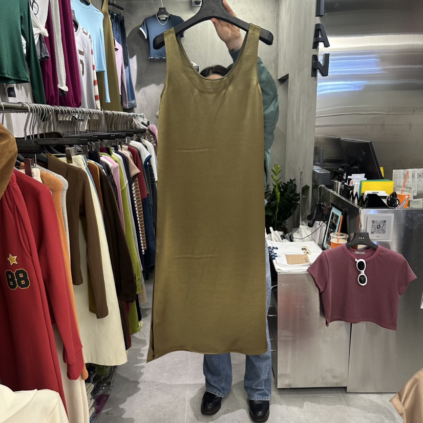 TAN韓國直郵女士新款真品職業熱賣推薦休閑連衣裙不含內搭TAN連衣裙