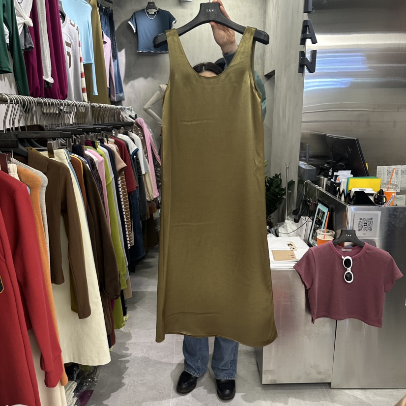 TAN韓國直郵女士新款真品職業熱賣推薦休閑連衣裙不含內搭TAN連衣裙圖色1