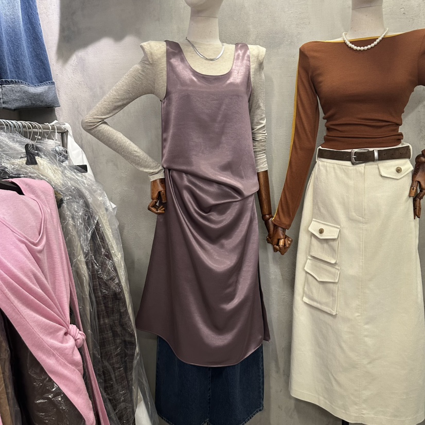 TAN韓國直郵女士新款真品職業熱賣推薦休閑連衣裙不含內搭TAN連衣裙圖色2
