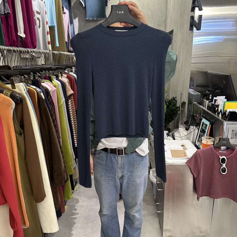 TAN東大門代購女裝新款真品熱賣時尚人氣休閑推薦長袖T恤TAN長袖T恤圖色3