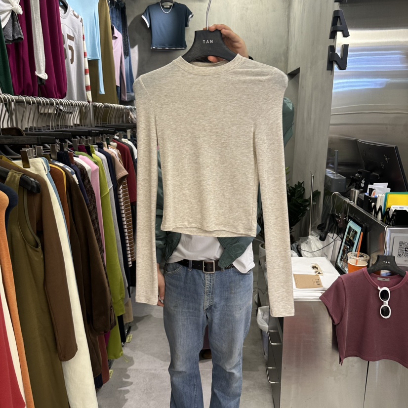 TAN東大門代購女裝新款真品熱賣時尚人氣休閑推薦長袖T恤TAN長袖T恤圖色4