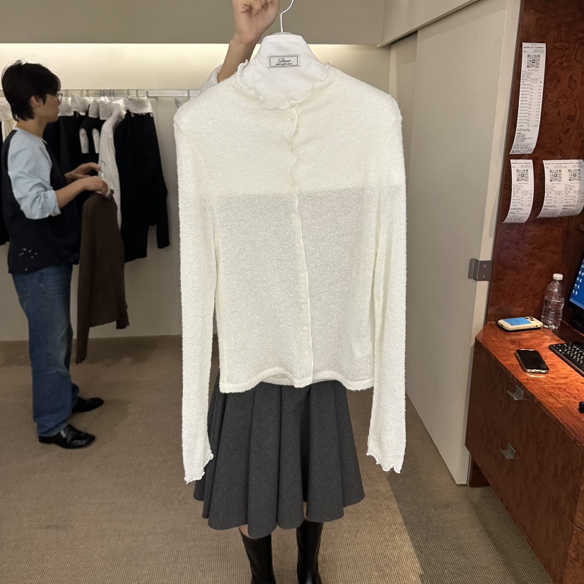 DEUO東大門直郵女裝新款推薦職業熱賣人氣真品休閑針織衫DEUO針織衫圖色1