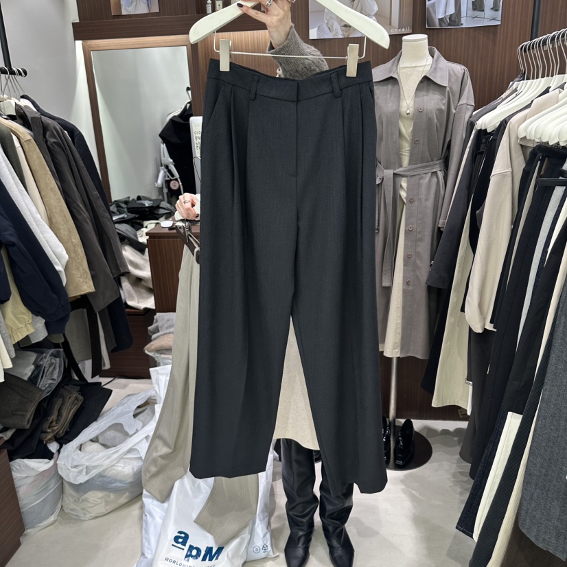 ONVEIL東大門代購女士新款職業休閑褲羊毛人字紋不含腰帶ONVEIL休閑褲圖色2