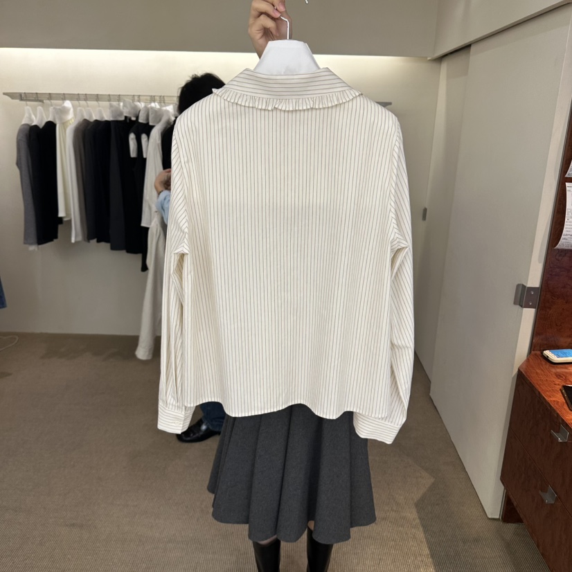 DEUO東大門實拍女裝新品休閑推薦真品時尚職業襯衫蕾絲衫DEUO襯衫/蕾絲衫
