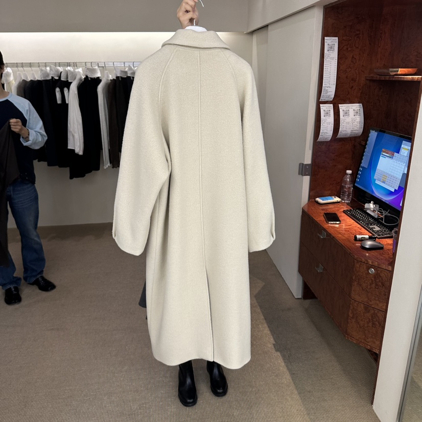 DEUO東大門代購女裝新品真品休閑職業推薦中長款大衣含腰帶DEUO中長款大衣