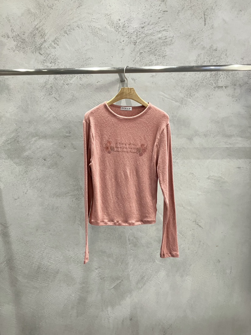 PIN-UP東大門代購女裝新品時尚真品人氣休閑熱賣長袖T恤PIN-UP長袖T恤圖色2