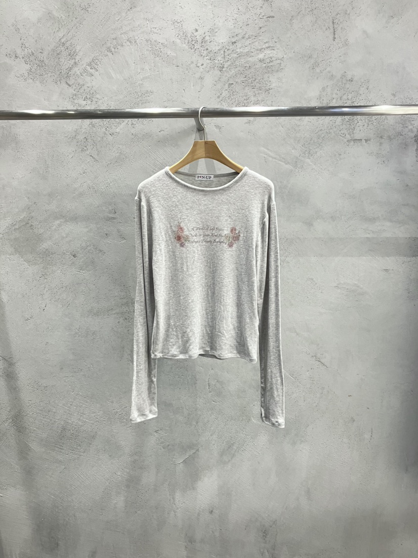 PIN-UP東大門代購女裝新品時尚真品人氣休閑熱賣長袖T恤PIN-UP長袖T恤圖色3