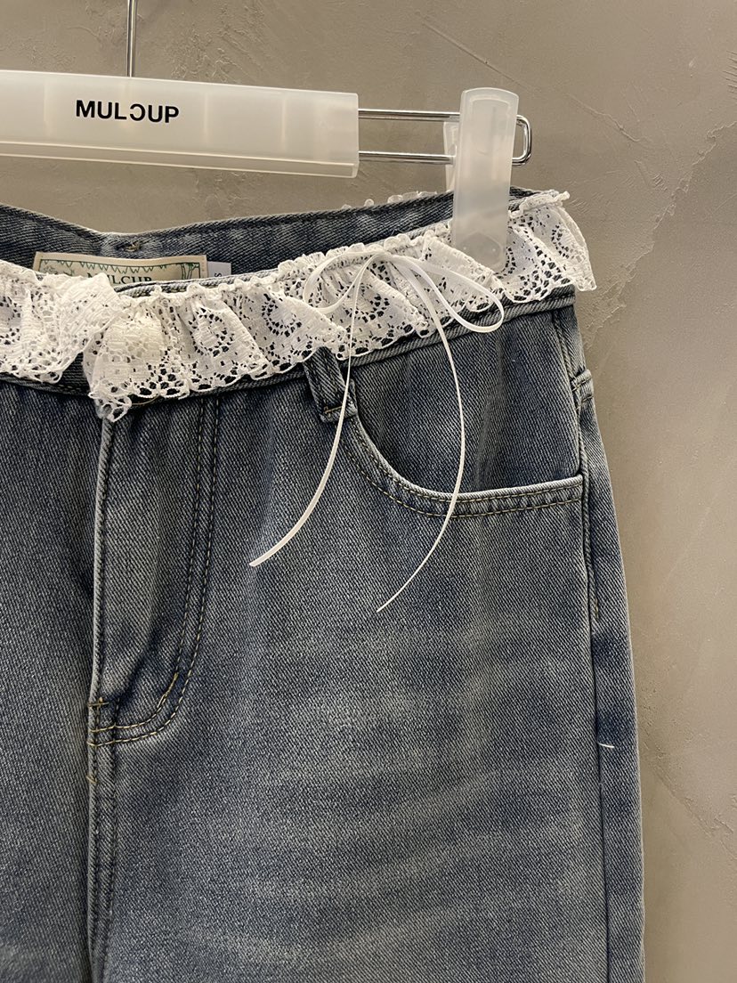 MULCUP東大門直郵女裝新品真品推薦熱賣時尚人氣牛仔褲加絨MULCUP牛仔褲