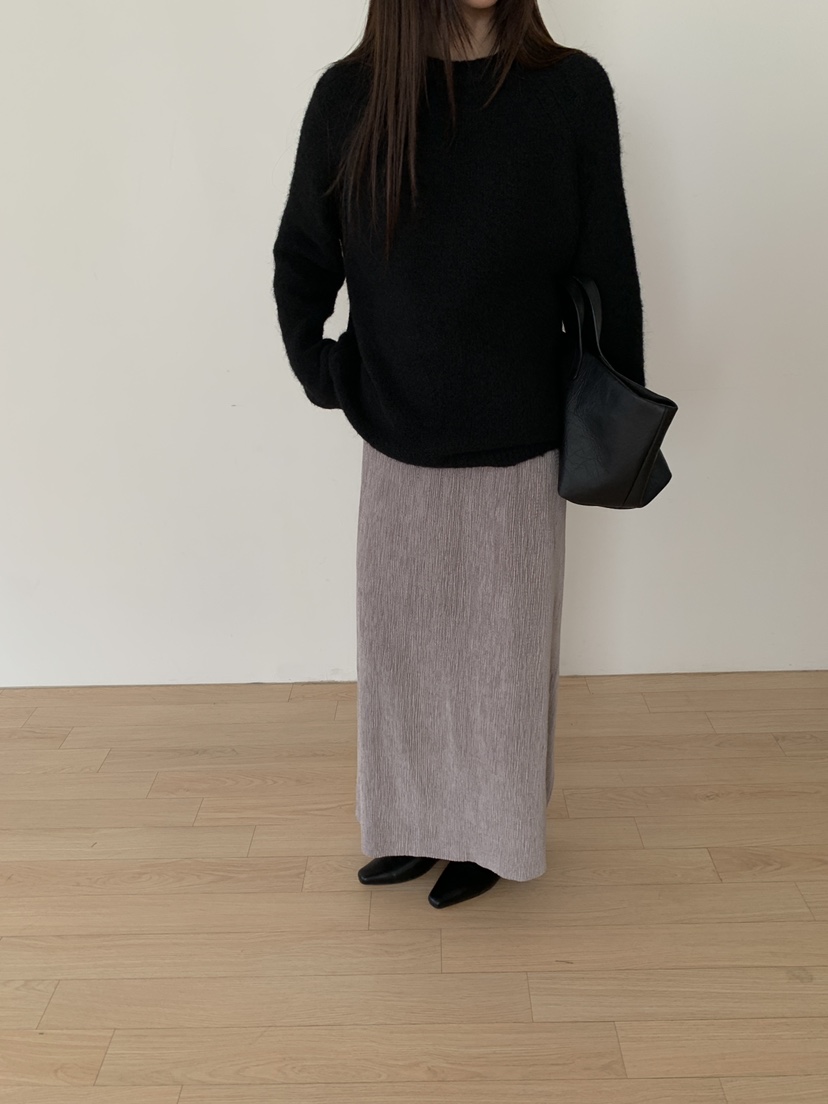 B_GARDER東大門代購女裝新款熱賣時尚真品休閑人氣長裙褶裙B.GARDER長裙