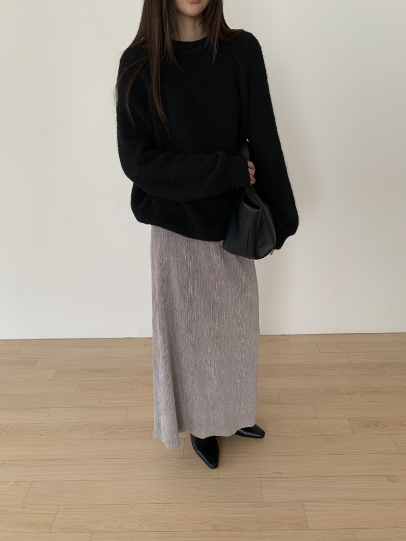 B_GARDER東大門代購女裝新款熱賣時尚真品休閑人氣長裙褶裙B.GARDER長裙