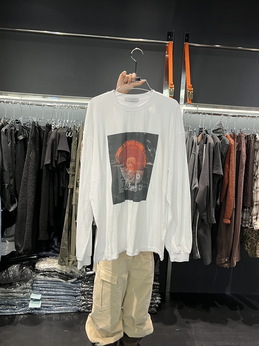 EL BOSQUE韓國直郵女裝新品熱賣時尚休閑真品人氣長袖T恤EL BOSQUE長袖T恤圖色1