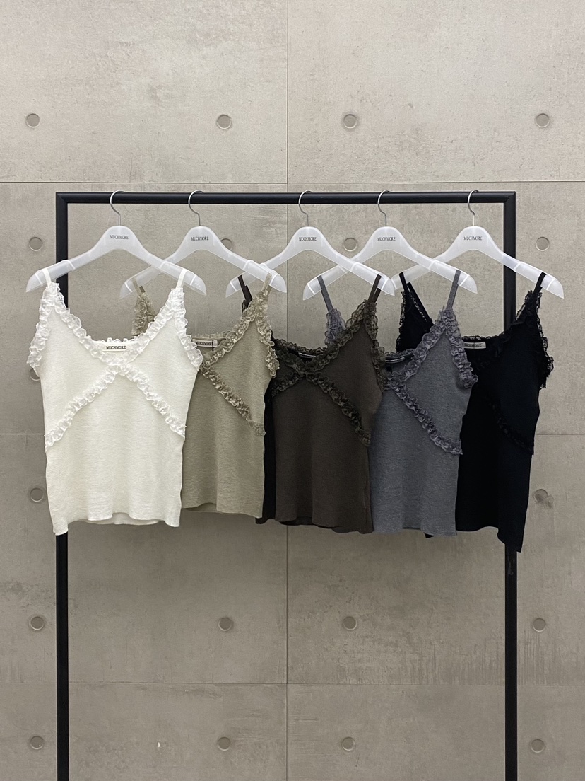 MUCH MORE/JACKPOT東大門直郵女裝新品推薦吊帶背心蕾絲無袖MUCH MORE/JACKPOT吊帶/背心
