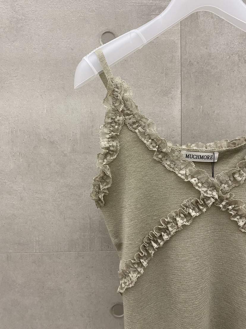 MUCH MORE/JACKPOT東大門直郵女裝新品推薦吊帶背心蕾絲無袖MUCH MORE/JACKPOT吊帶/背心