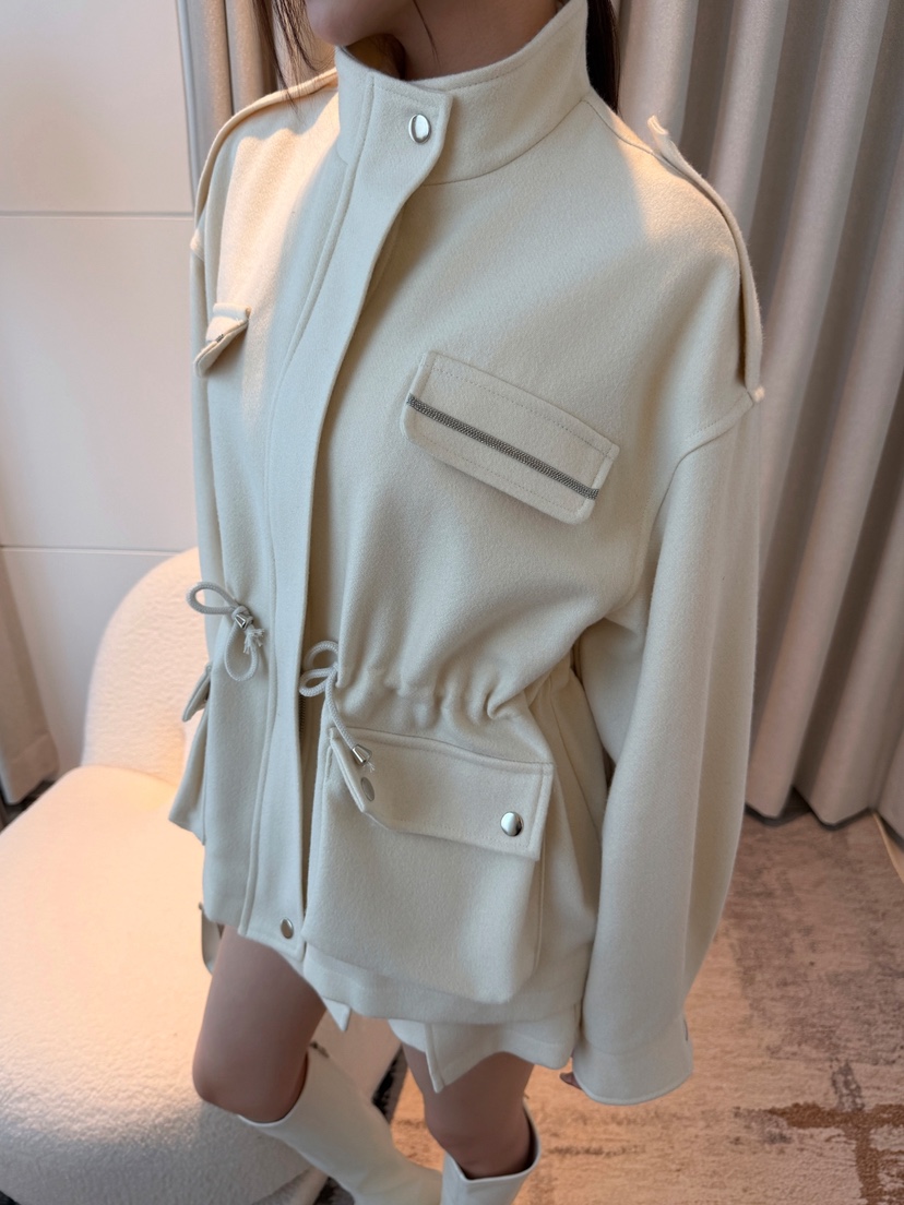 CLOTH韓國代購女裝新品人氣時尚熱賣真品休閑推薦短款大衣CLOTH短款大衣