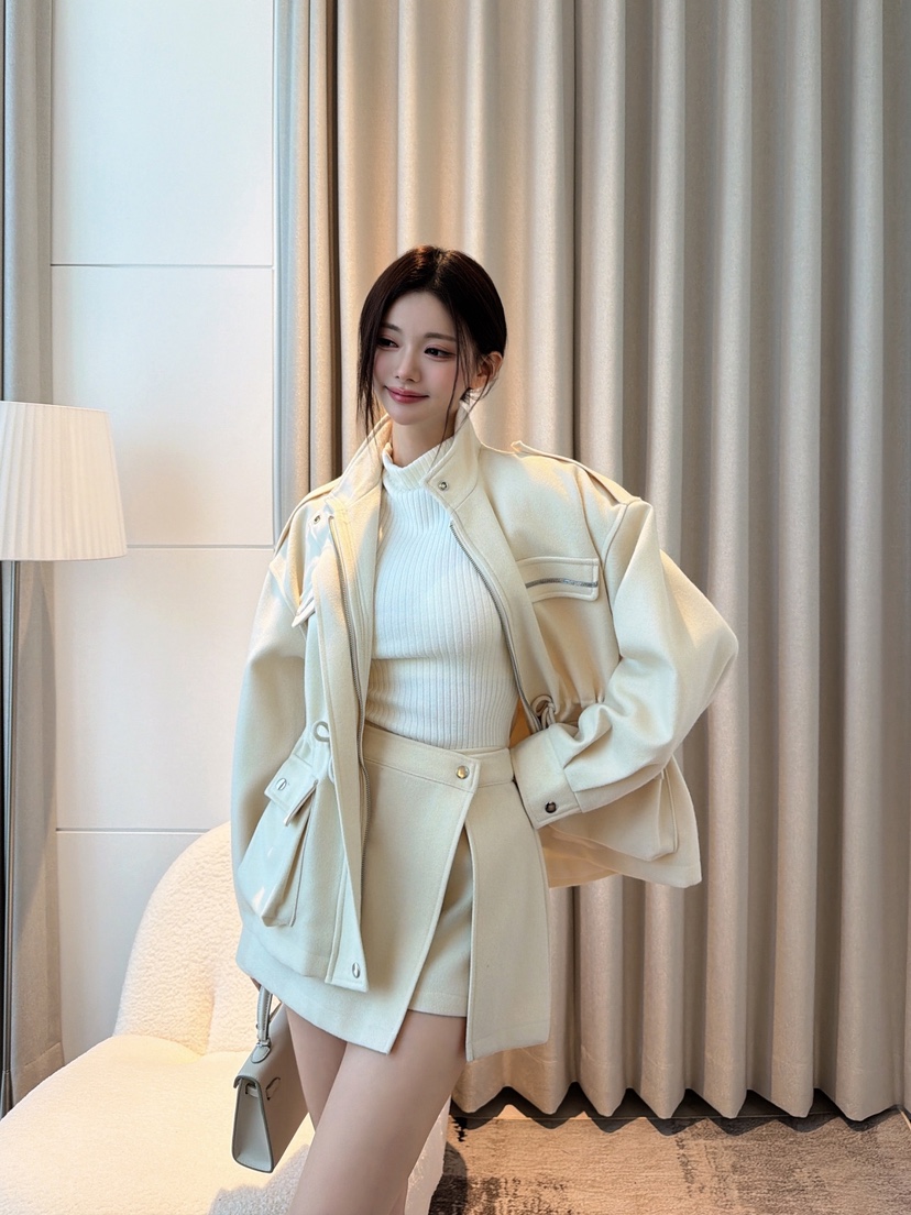 CLOTH韓國代購女裝新品人氣時尚熱賣真品休閑推薦短款大衣CLOTH短款大衣圖色1