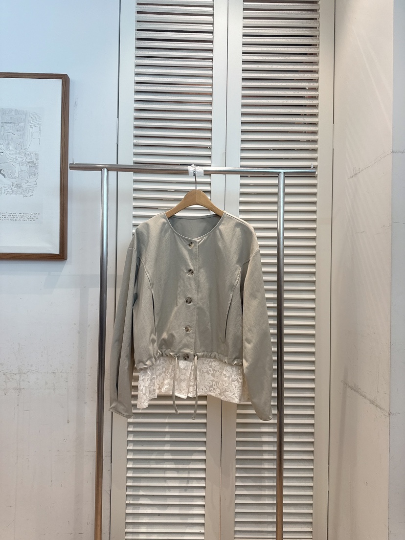 FAVE-L東大門直郵女士新品時尚推薦熱賣襯衫蕾絲衫蕾絲褶邊FAVE-L襯衫/蕾絲衫圖色2