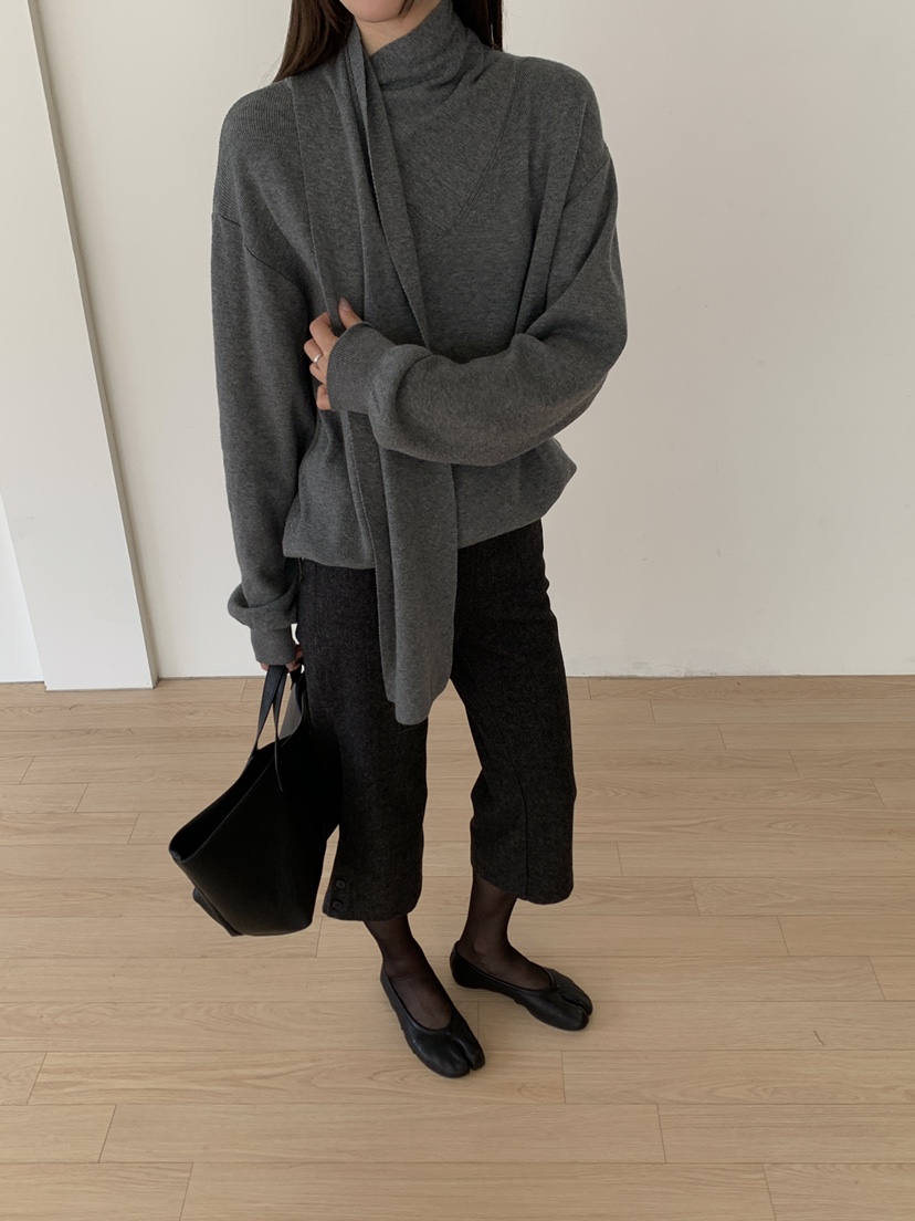 B_GARDER東大門代購女裝新品時尚熱賣真品人氣針織衫圍巾B.GARDER針織衫