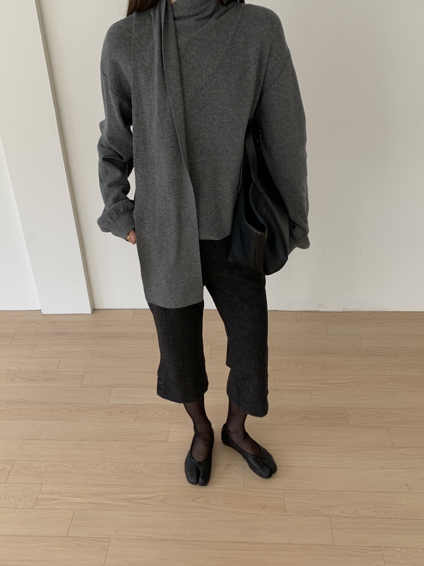 B_GARDER東大門代購女裝新品時尚熱賣真品人氣針織衫圍巾B.GARDER針織衫