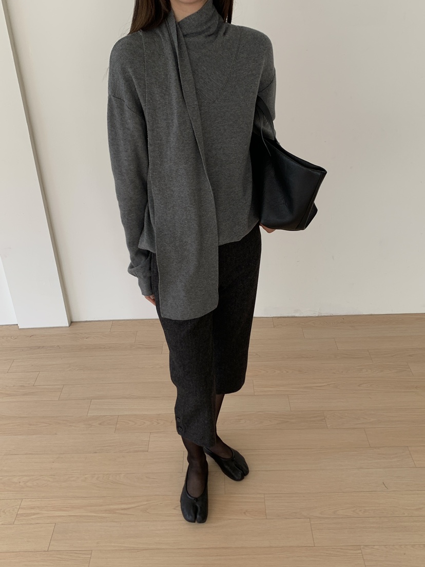 B_GARDER東大門代購女裝新品時尚熱賣真品人氣針織衫圍巾B.GARDER針織衫