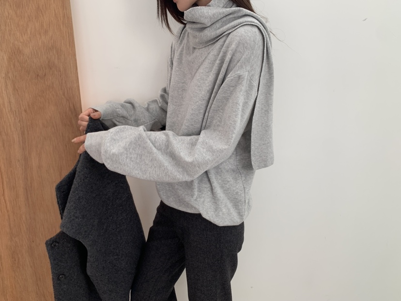 B_GARDER東大門代購女裝新品時尚熱賣真品人氣針織衫圍巾B.GARDER針織衫