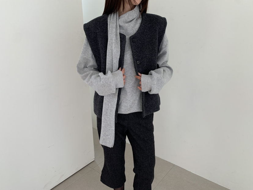 B_GARDER東大門代購女裝新品時尚熱賣真品人氣針織衫圍巾B.GARDER針織衫