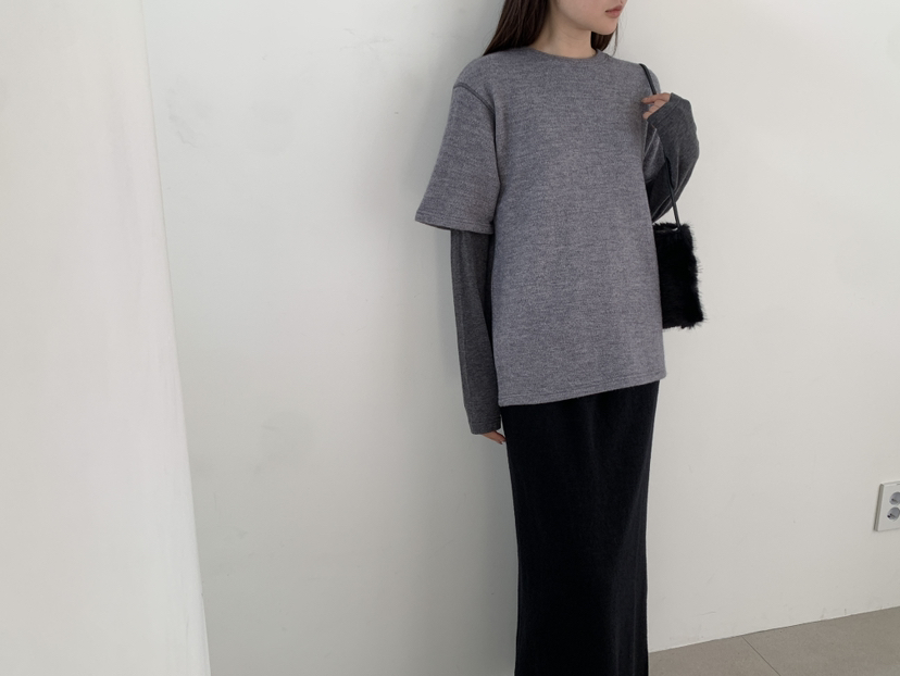 B_GARDER東大門代購女裝新品推薦熱賣T恤不含內搭羊毛針織B.GARDERT恤