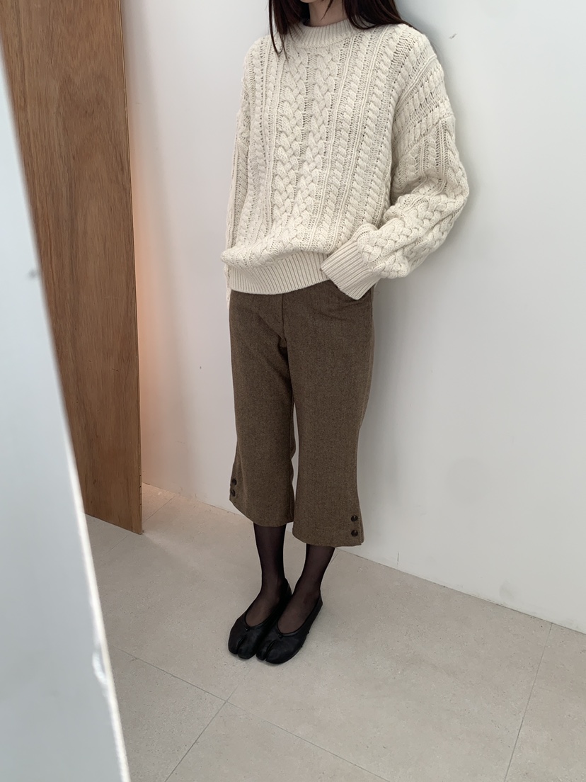 B_GARDER東大門代購女裝新品熱賣休閑時尚短褲七分褲人字紋B.GARDER短褲