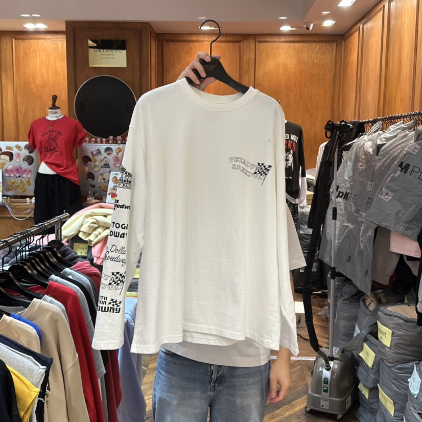 GARMENT-P韓國代購女裝新款時尚推薦人氣休閑熱賣長袖T恤GARMENT長袖T恤圖色1