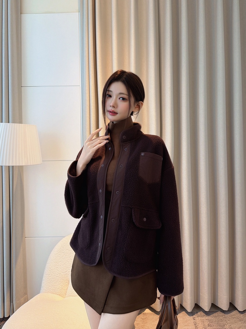 CLOTH東大門直郵女裝新品推薦時尚人氣真品熱賣休閑夾克抓絨CLOTH夾克