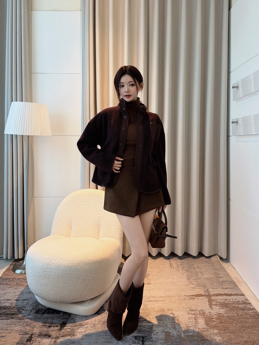 CLOTH東大門直郵女裝新品推薦時尚人氣真品熱賣休閑夾克抓絨CLOTH夾克