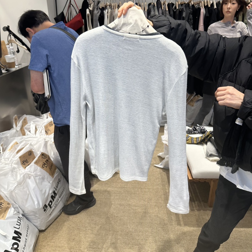 SELF SERVICE/MASOF東大門直郵女裝新品時尚長袖T恤不含內搭SELF SERVICE/MASOF長袖T恤