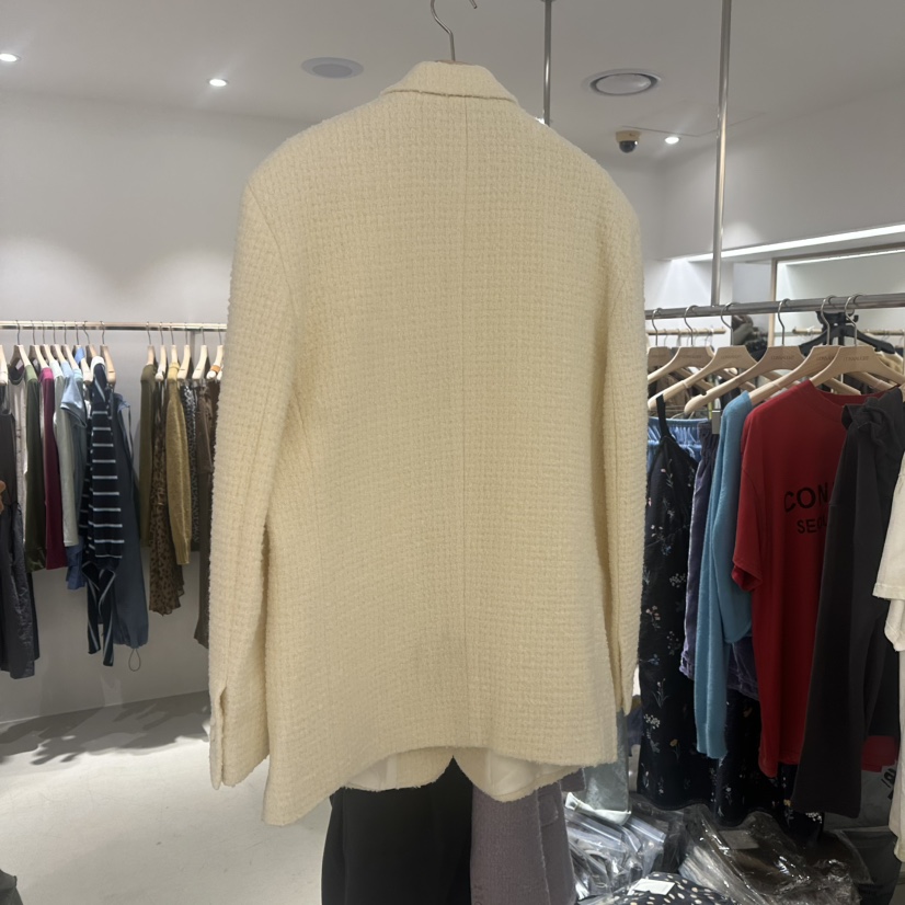 CONNAUGHT/DAILYJUD東大門代購女士新品休閑中長款大衣花呢CONNAUGHT/DAILYJUD中長款大衣