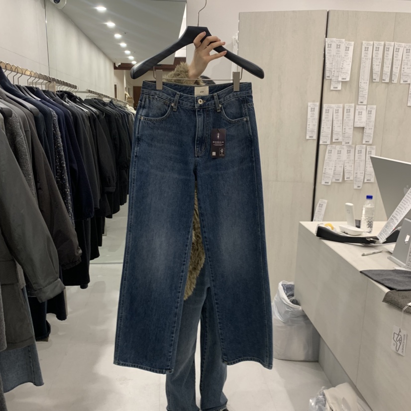 ETTER-B東大門代購女士新款人氣推薦時尚牛仔褲不含內搭ETTER-B牛仔褲圖色2深藍