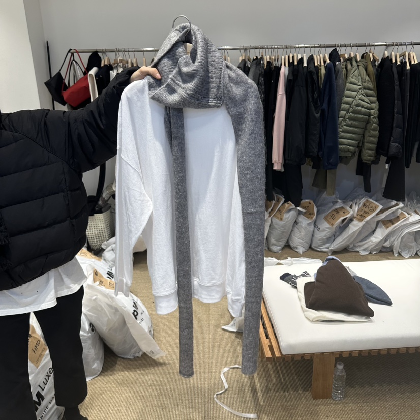 SELF SERVICE/MASOF韓國代購女裝新款熱賣圍巾披肩不含內搭SELF SERVICE/MASOF圍巾/披肩圖色1