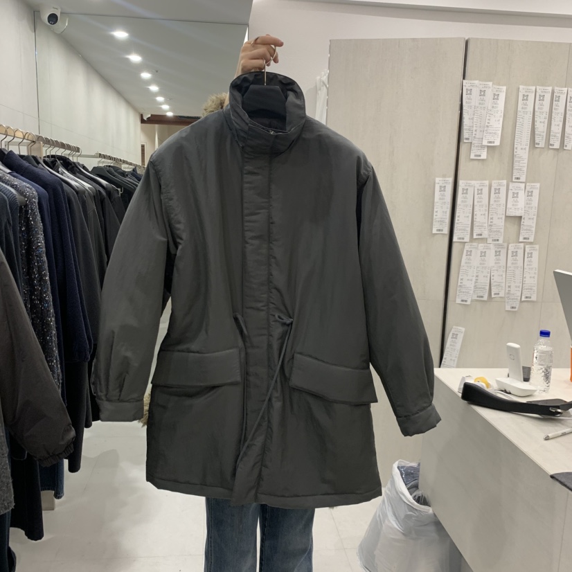 ETTER-B韓國代購女裝新款推薦休閑時尚人氣短款棉服尼龍棉ETTER-B短款棉服圖色2深灰