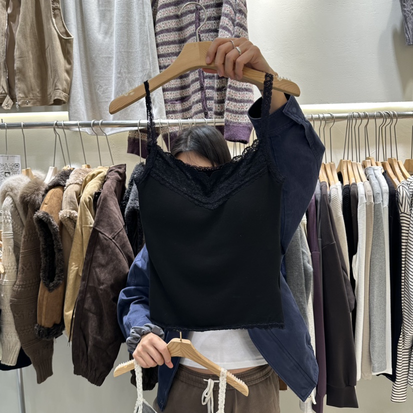 HIP.TIQUE東大門實拍女士新款推薦熱賣時尚休閑吊帶背心HIP.TIQUE吊帶/背心圖色4黑色