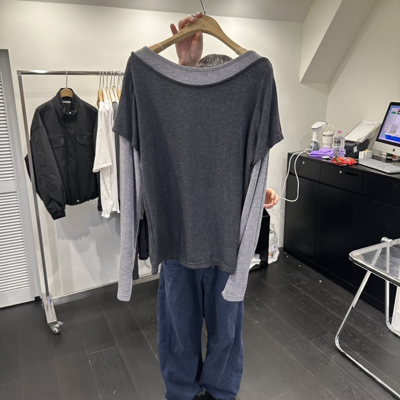 URBAN BREEZE東大門直郵女裝新品熱賣長袖T恤假兩件不含URBAN BREEZE長袖T恤