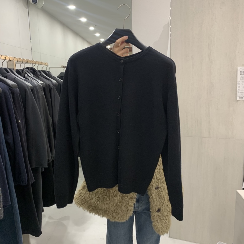 ETTER-B韓國代購女裝新款休閑推薦人氣真品時尚熱賣開衫ETTER-B開衫圖色2黑