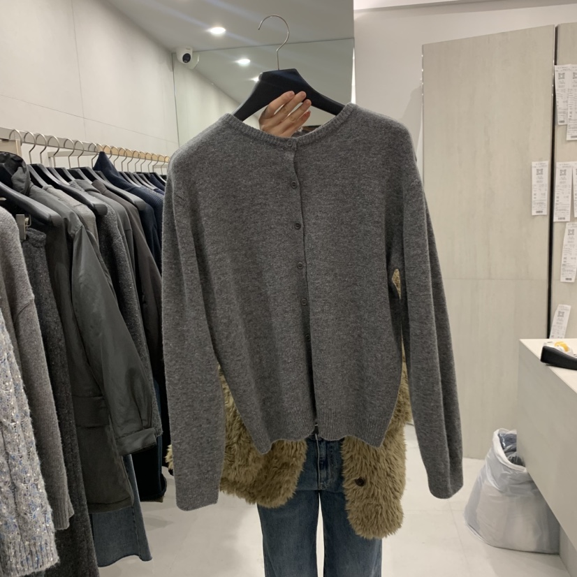ETTER-B韓國代購女裝新款休閑推薦人氣真品時尚熱賣開衫ETTER-B開衫圖色4灰