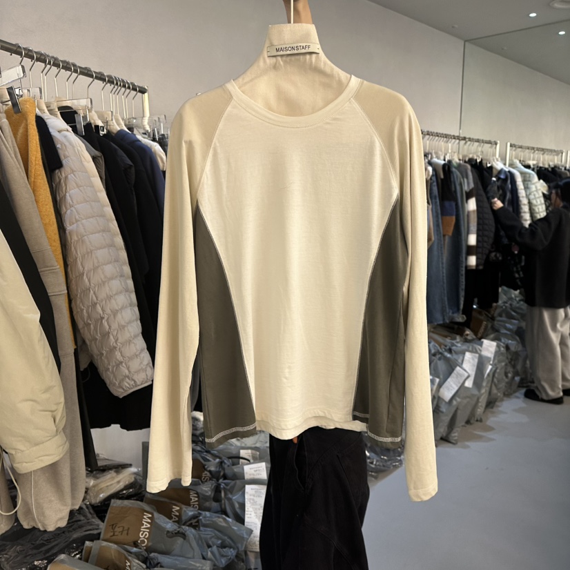DOUBLE STANDARD/LE SMOKING/MAISONSTAFF韓國直郵女裝新品推薦長袖T恤MAISONSTAFF長袖T恤圖色2