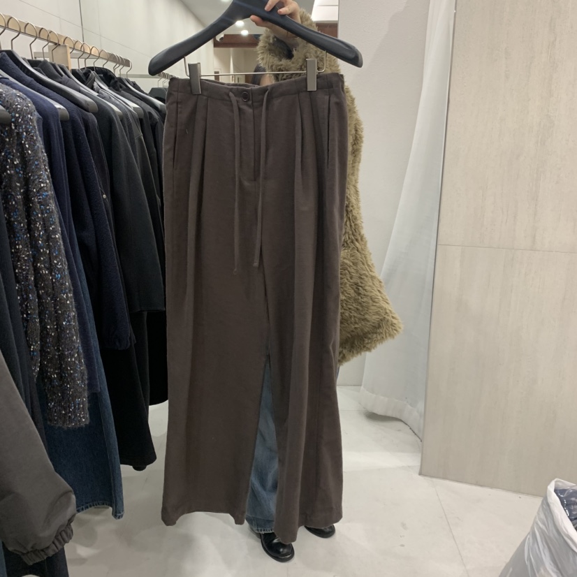 ETTER-B韓國直郵女裝新款推薦休閑真品人氣時尚熱賣休閑褲ETTER-B休閑褲圖色4棕