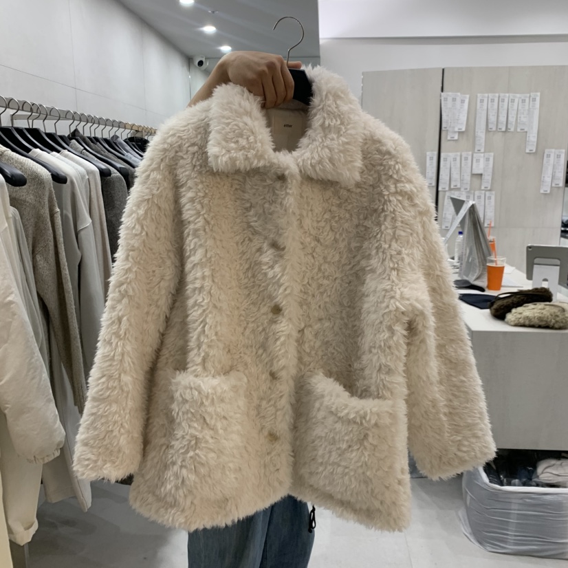 ETTER-B東大門實拍女士新品熱賣時尚真品推薦休閑短款大衣ETTER-B短款大衣圖色1