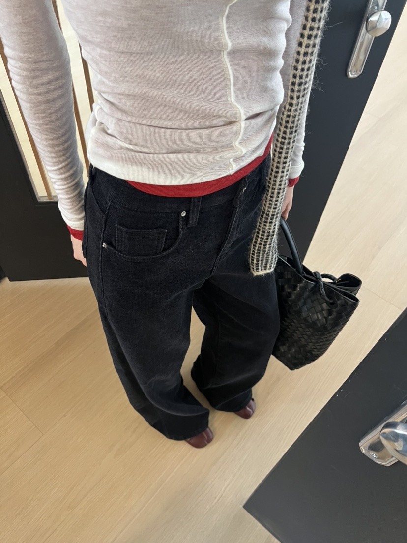 ME MO東大門實拍女士新款熱賣時尚職業人氣休閑褲彈力絨ME MO休閑褲圖色2