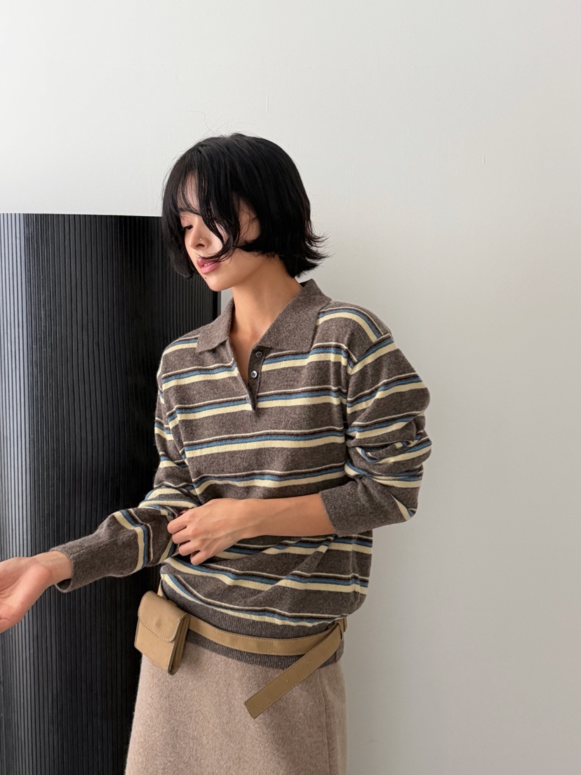 YIKHO STYLE韓國代購女士新品職業推薦真品時尚休閑針織衫YIKHO STYLE針織衫