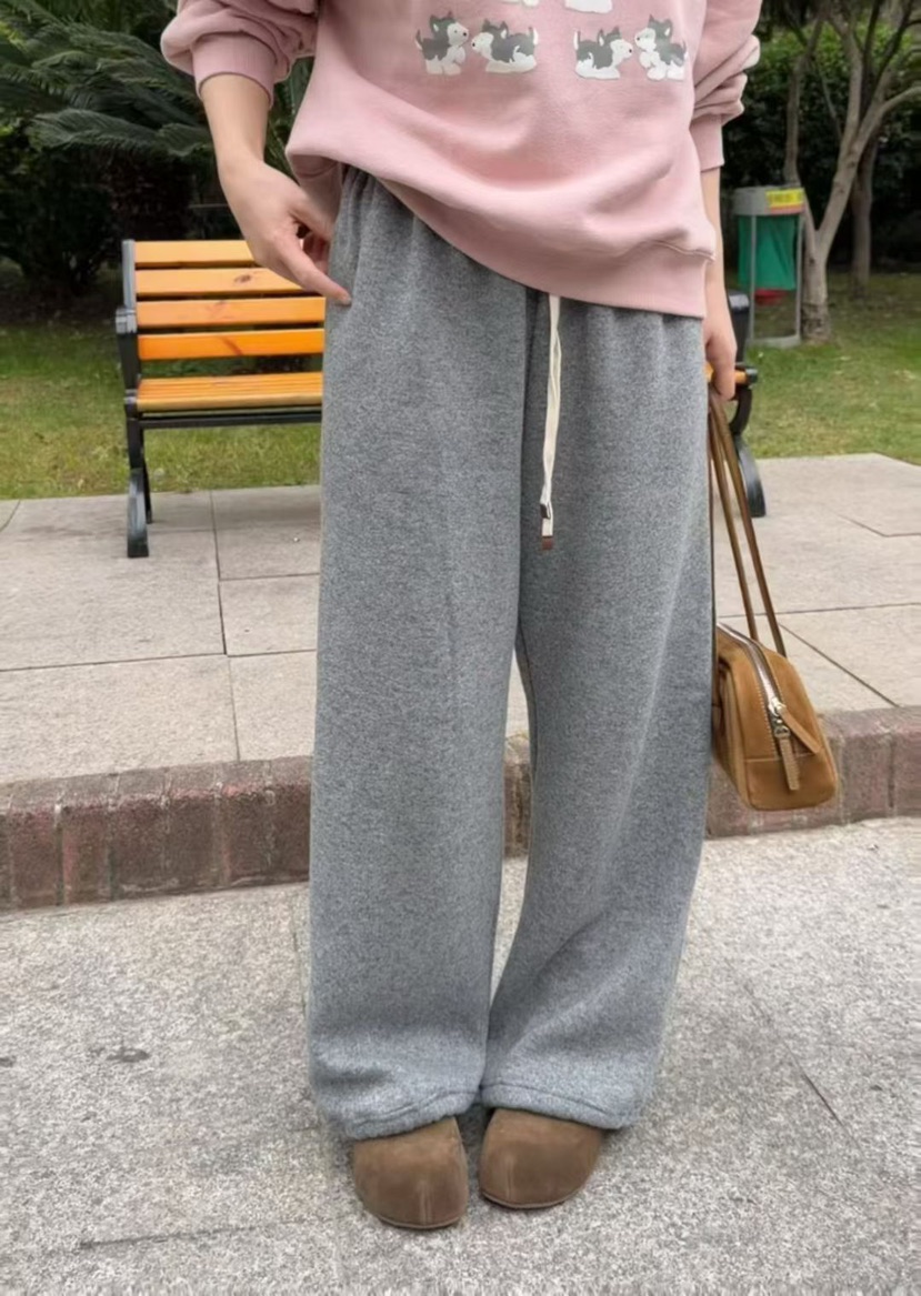 ONDO-P韓國代購女士新品推薦休閑熱賣人氣休閑褲加絨抓絨ONDO-P休閑褲