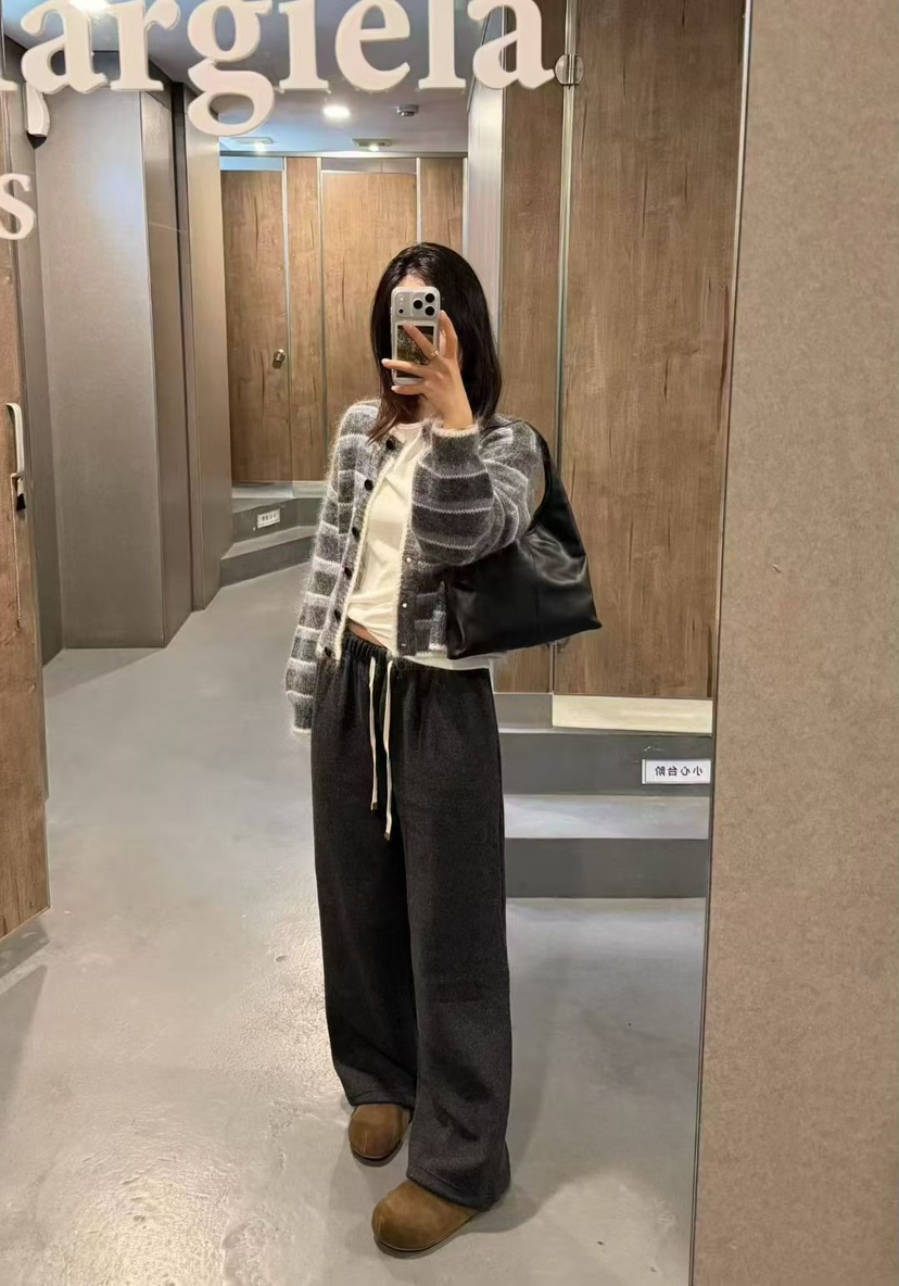 ONDO-P韓國代購女士新品推薦休閑熱賣人氣休閑褲加絨抓絨ONDO-P休閑褲